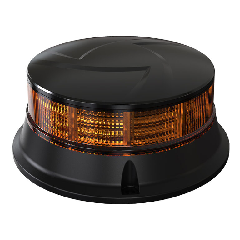 Low Profile Beacon, ECE R65, CISPR25, R10, IP67, 3 x Bolt mount, 3 x flash + 4 rotate - Image 2