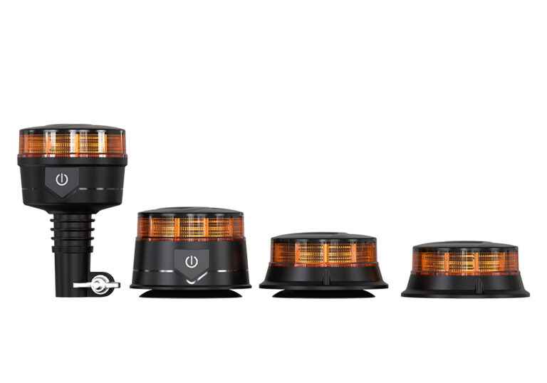 Low Profile Beacon, ECE R65, CISPR25, R10, IP67, 3 x Bolt mount, 3 x flash + 4 rotate - Image 5